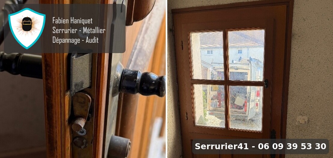 Serrurier Cangey Porte Bois Faux Equerrage