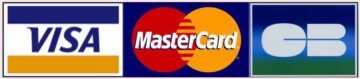 Paiement par carte bancaire accepté - Visa, MasterCard, CB